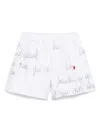 Simonetta Embroidered-logo Shorts In White