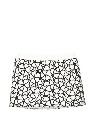 Simonetta Kids' Floral Casual Skirt In White