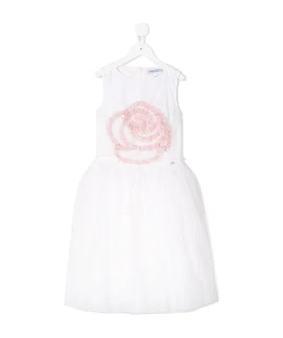 Simonetta Floral Dress In White
