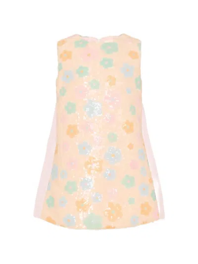 Simonetta Kids' Floral Sleeveless Dress In Multi