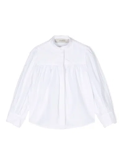 Simonetta Kids' Gathered Blouse In White