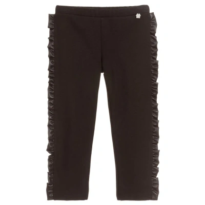 Simonetta Kids' Girls Black Jersey Trousers