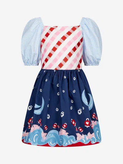 Simonetta Babies' Girls Dress 10 Yrs Multicoloured