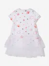 Simonetta Girls Multi Print Layered Dress 10 Yrs In Red