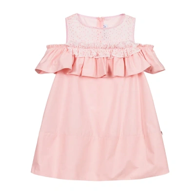 Simonetta Kids' Girls Pink Cotton Dress