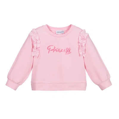 Simonetta Kids' Girls Pink Cotton Sweatshirt
