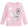 SIMONETTA GIRLS PINK COTTON TOP