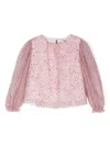 Simonetta Glittered Blouse In Pink