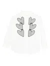 Simonetta Heart-appliqué Shirt In White