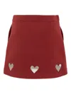 Simonetta Heart-cut Skirt In Brown