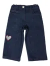 Simonetta Heart-patch Jeans In Blue