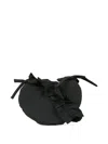 Simonetta Heart-shaped Ruffled Bag In Black