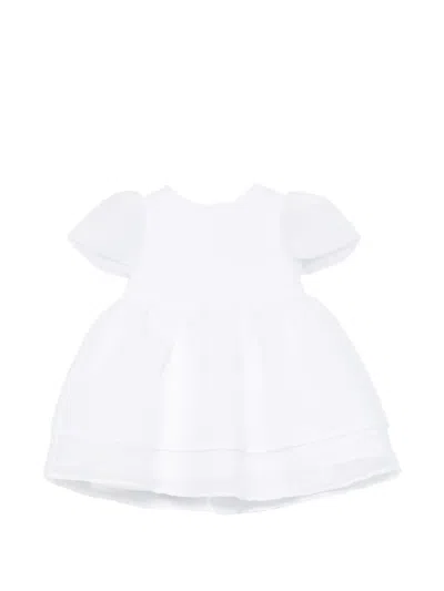 Simonetta Babies' Layered Dress In White