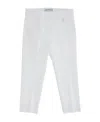Simonetta Logo Casual Pants In White
