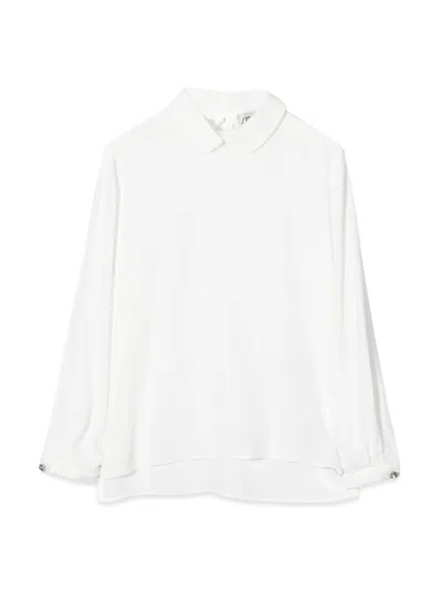 Simonetta Long Sleeve Shirt In White