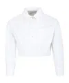 Simonetta Cropped Shirt In White