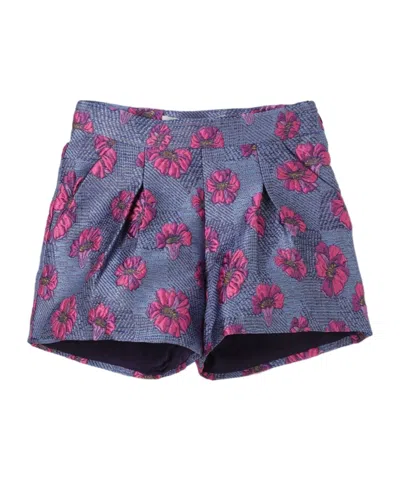 SIMONETTA FLORAL-JACQUARD SHORTS