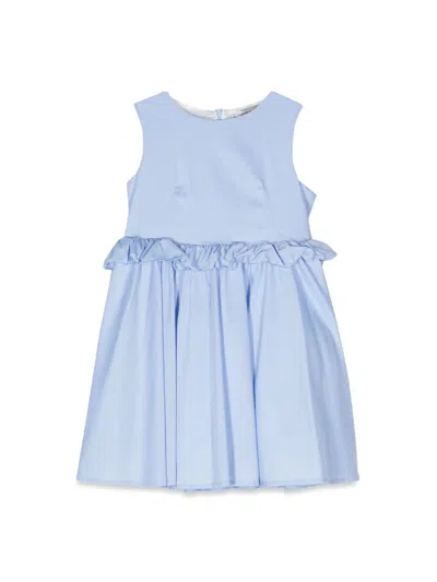 Simonetta Mini Dress For Girls In Blue