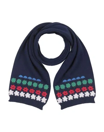 Simonetta Mini Babies'  Toddler Girl Scarf Midnight Blue Size - Virgin Wool, Viscose, Polyamide, Cashmere