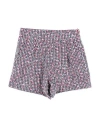 Simonetta Newborn Girl Shorts & Bermuda Shorts Fuchsia Size 3 Cotton, Polyamide In Purple