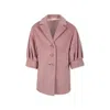 Simonetta Pink Coat For Girl In Pink