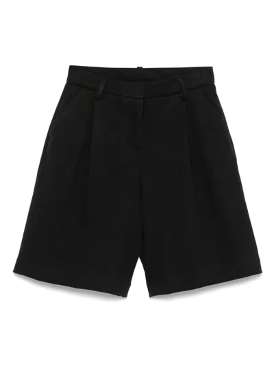 Simonetta Kids' Pleat Shorts In Black