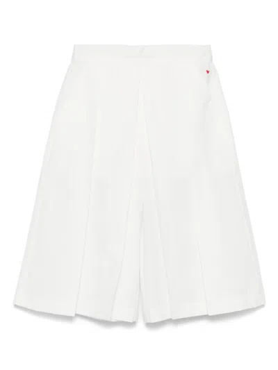 Simonetta Kids' Pleated Trousers In White