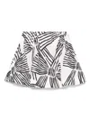 Simonetta Printed Skirt In White