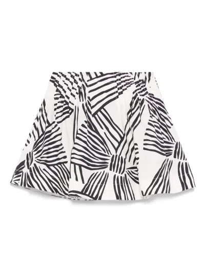 Simonetta Kids' Printed Skirt In White