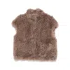 Simonetta Ravizza Sleeveless Jacket In Brown