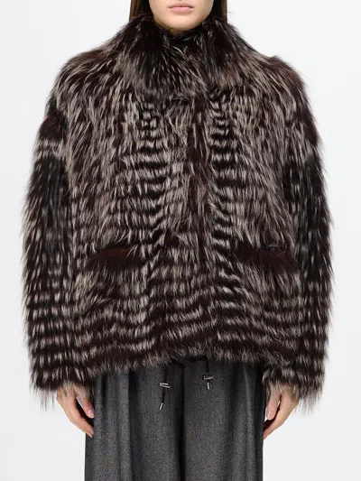 Simonetta Ravizza Giap Reversible Short Jacket In Fox Fur In Natural