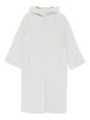 Simonetta Ravizza Hooded Side-pocket Coat In Gray