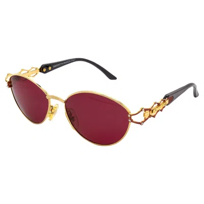 Pre-owned Simonetta Ravizza Jewelry Vintage Sunglasses In Brown
