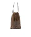 Simonetta Ravizza Logo Backpack In Brown