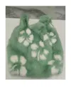 Simonetta Ravizza Logo Handbag In Green