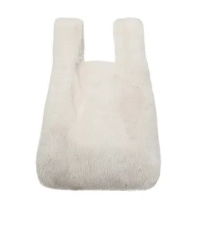 Simonetta Ravizza Logo Logo Handbag In White