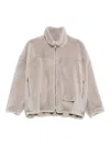 Simonetta Ravizza Mock-neck Zip-fastening Jacket In Neutral