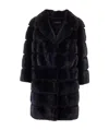 Simonetta Ravizza Notched Lapel Coat In Black