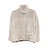 Simonetta Ravizza Mock-neck Zip-fastening Jacket In Neutral