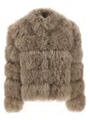 Simonetta Ravizza Paris Fur Beige In Brown