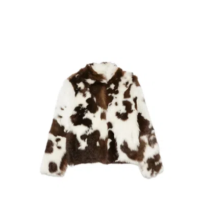 Simonetta Ravizza Pear Jacket In White/brown