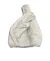Simonetta Ravizza Plush Handbag In White