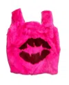Simonetta Ravizza Red Lip Printed Pattern Handbag In Pink