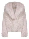 Simonetta Ravizza Reversible Fur Jacket In Pink