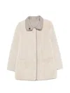 Simonetta Ravizza Reversible Shearling Coat In Neutral
