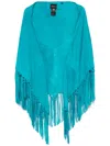 Simonetta Ravizza Suede Scarf In Blue