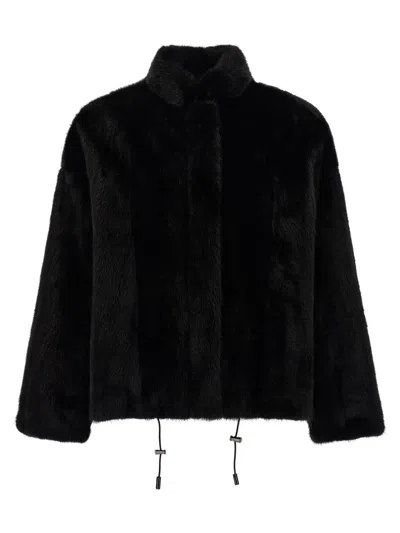 Simonetta Ravizza 'urra' Bomber Jacket In Black