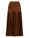 Simonetta Ravizza Vicenza Midi Skirt In Brown