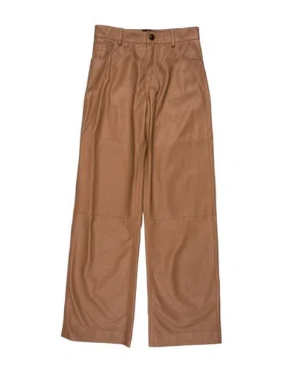 Pre-owned Simonetta Ravizza Wide Leg Pants In Neutrals