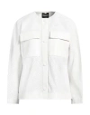 Simonetta Ravizza Woman Jacket White Size 12 Lambskin In White